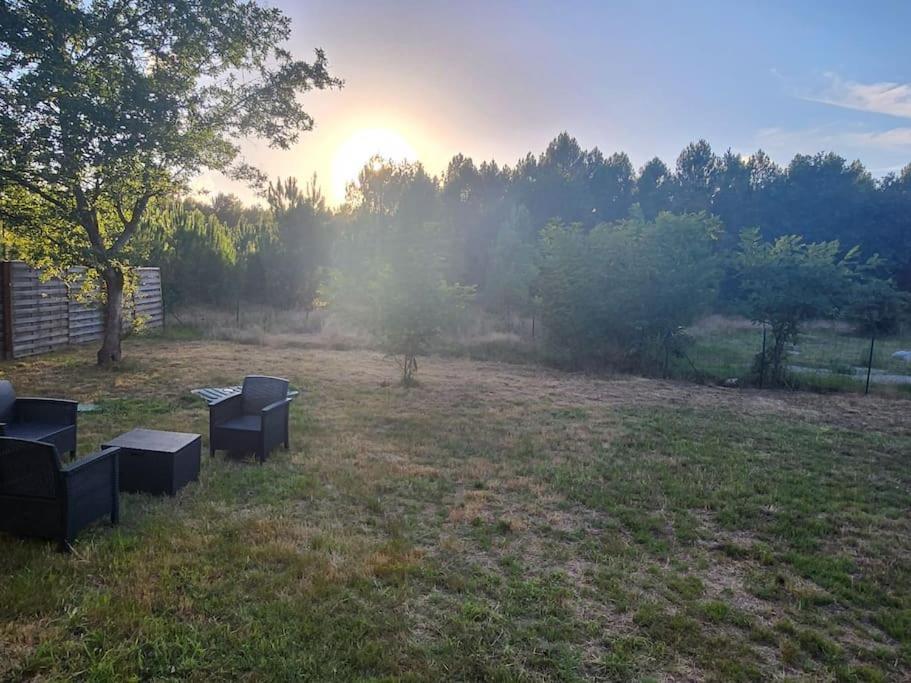 Chalet Au Coeur Des Landes Ychoux Exteriér fotografie